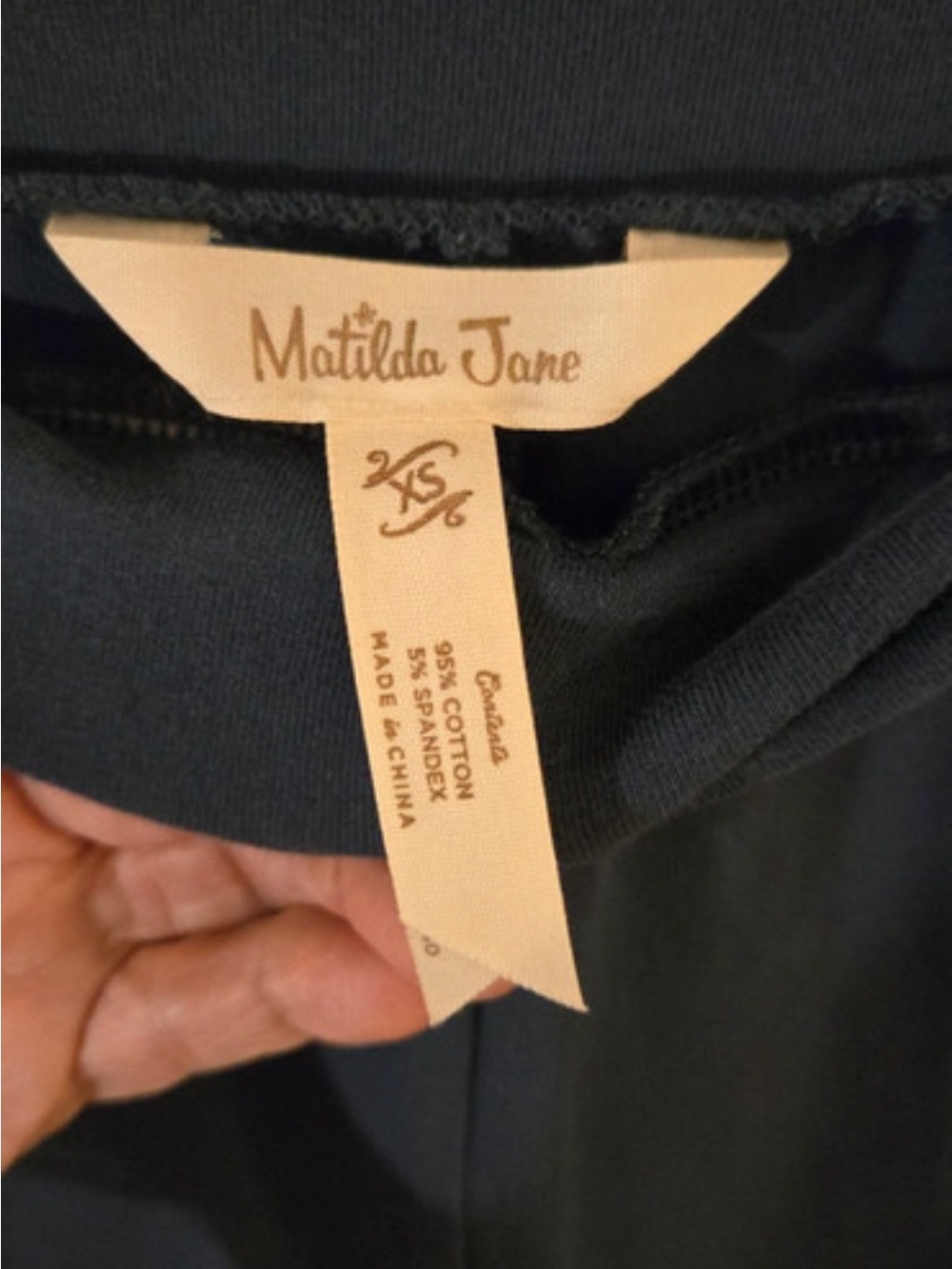 Matilda Jane Slate Blue Ruffled Hem Capris - Picture 3 of 4